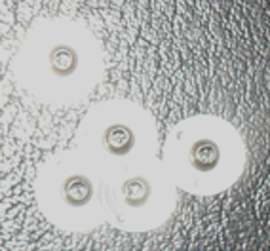 15 mm wick tabs with 3 mm collar